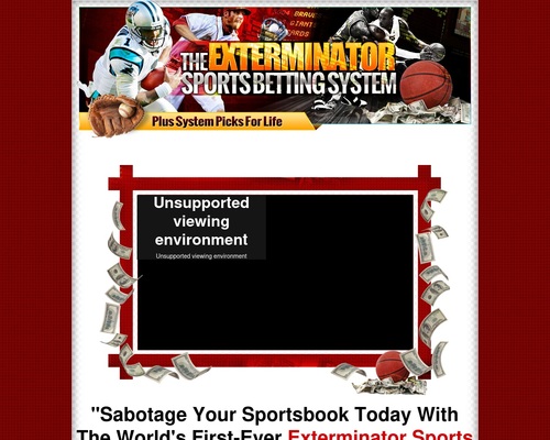 The Exterminator Sports Betting System By Author of the #1 system &#8211; uBetMobile.com