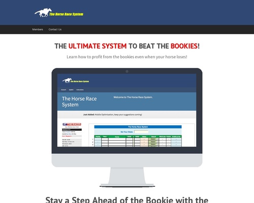 The Horse Race System – uBetMobile.com