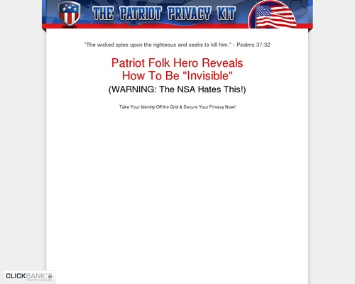 The Patriot Privacy Kit: #1 Best Selling Survival Privacy Product! &#8211; uBetMobile.com