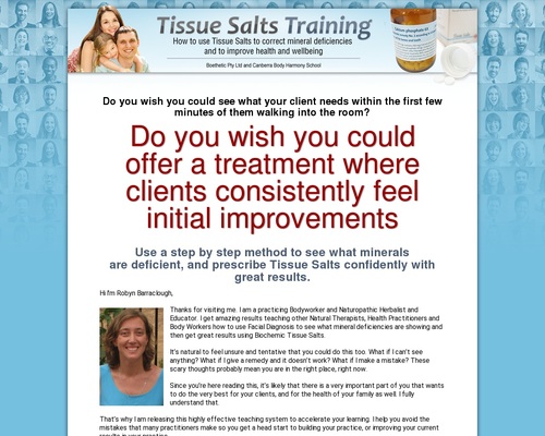 Tissue Salts Training &#8211; uBetMobile.com