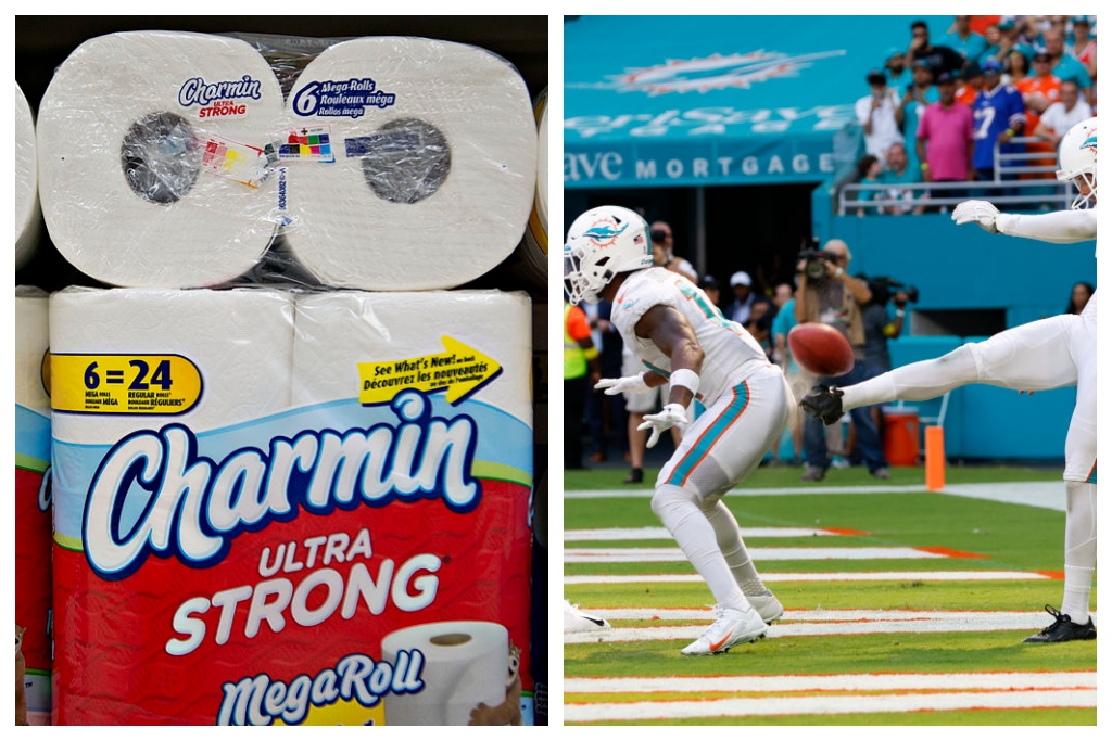 , Toilet Paper Companies In Bidding War For Dolphins Butt Punt Receiver &#8211; uBetMobile.com