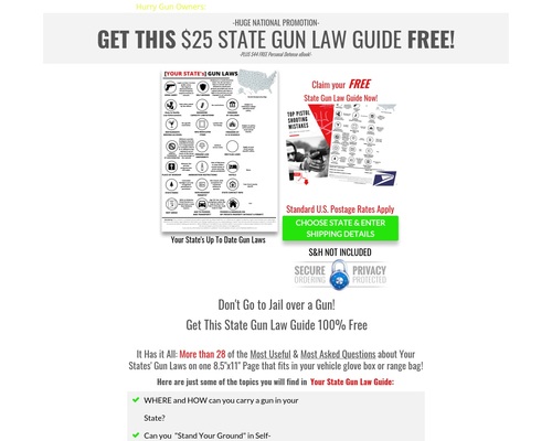 Top 28 State Gun Laws Free + Ship,  High CR, 50% or $10CPA &#8211; uBetMobile.com