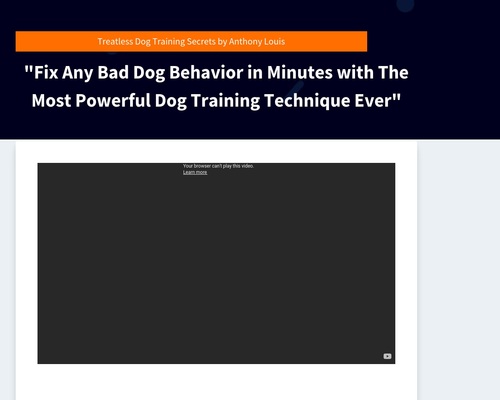 Treatless Dog Training Secrets By Anthony Louis &#8211; uBetMobile.com