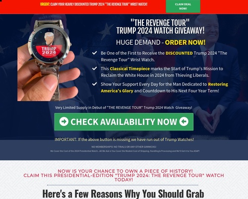 Trump 2024 Commemorative Wrist Watch &#8211; uBetMobile.com