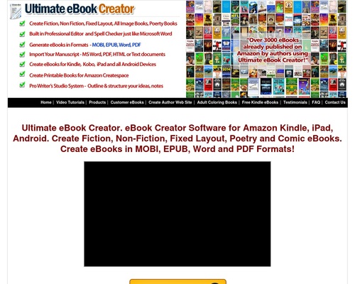 Ultimate Ebook Creator Amazon Kindle MOBI EPUB Word PDF &#8211; uBetMobile.com