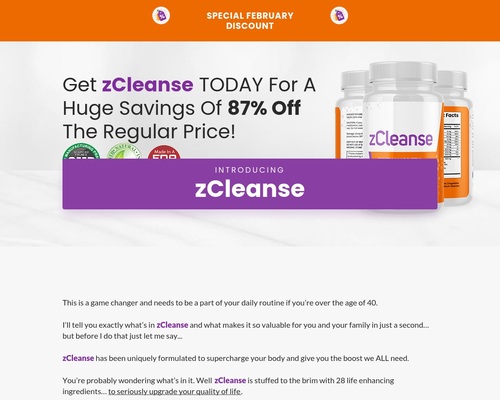 zCleanse &#8211; 85% Commisssion &#8211; uBetMobile.com