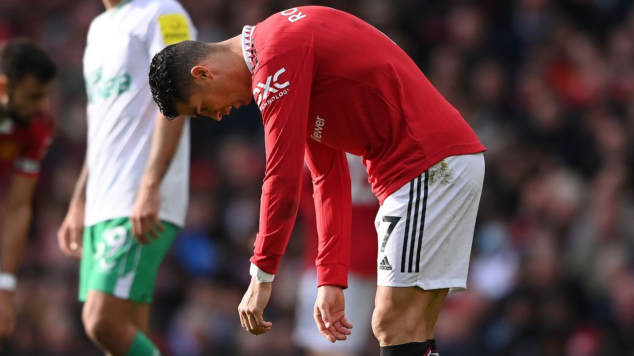 Cristiano Ronaldo&#8217;s reaction in Man United draw vs. Newcastle &#8211; uBetMobile.com