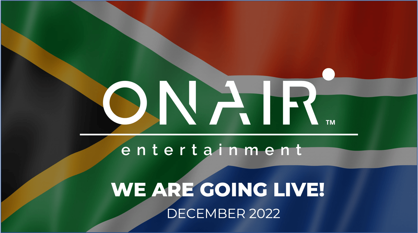 OnAir EntertainmentTM to go live in South Africa by December 2022 – European Gaming Industry News &#8211; uBetMobile.com