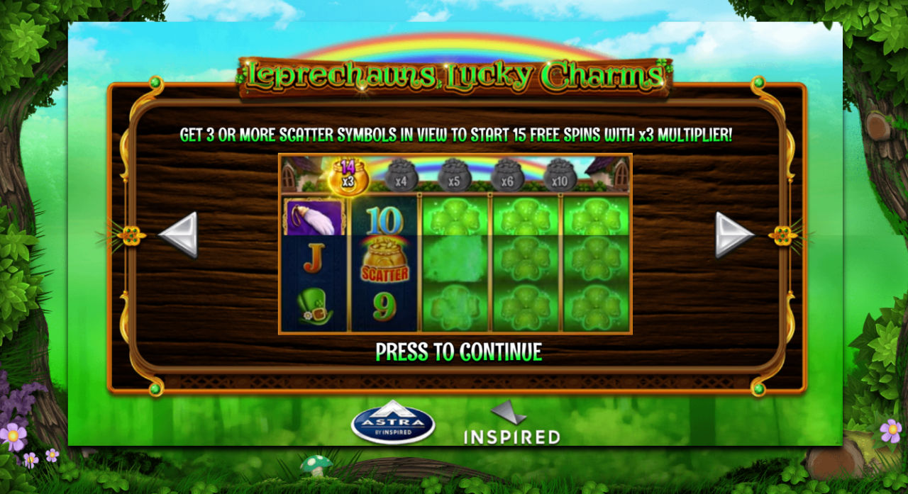 INSPIRED LAUNCHES LEPRECHAUNS LUCKY CHARMS, AN IRISH-THEMED ONLINE AND MOBILE SLOT GAME – European Gaming Industry News &#8211; uBetMobile.com