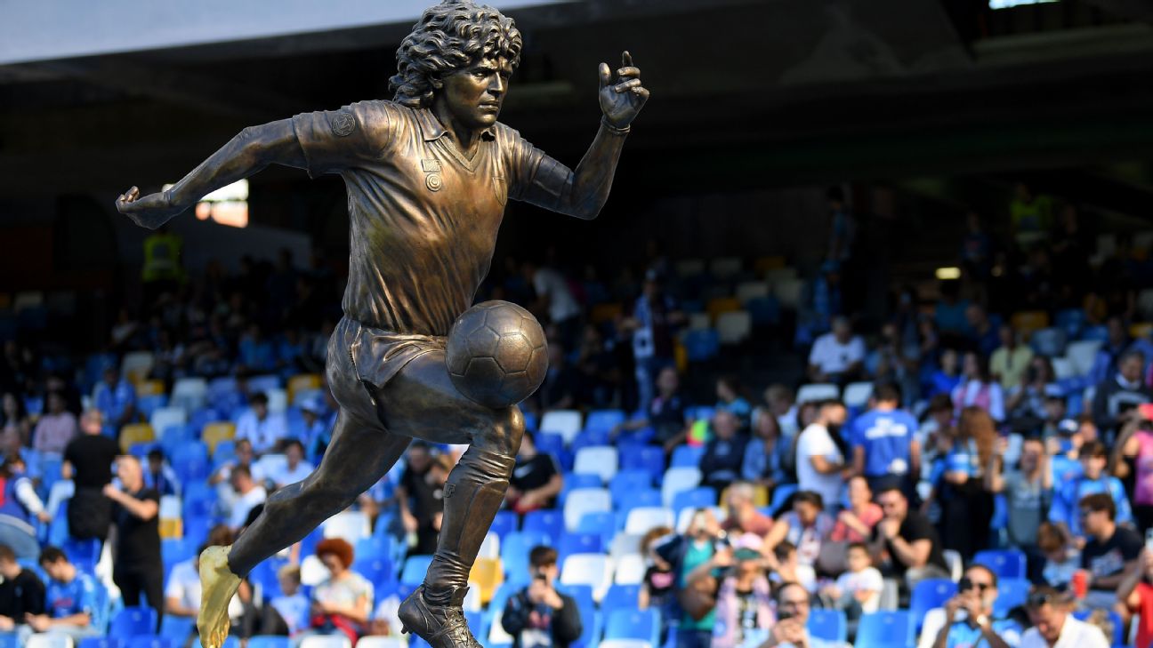 Napoli unveil new Diego Maradona statue with golden left foot &#8211; uBetMobile.com