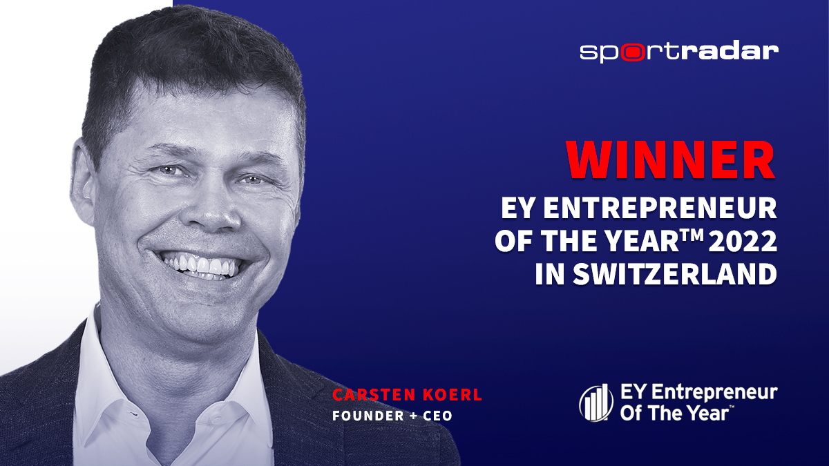 CARSTEN KOERL, CEO &#038; FOUNDER OF SPORTRADAR, NAMED EY ENTREPRENEUR OF THE YEAR – European Gaming Industry News &#8211; uBetMobile.com