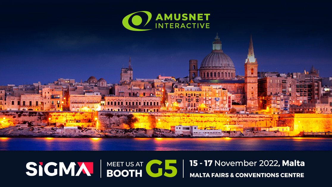 , Amusnet Interactive to exhibit at SiGMA Europe 2022 in Malta &#8211; uBetMobile.com