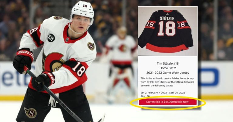 Anyone Overbid On A Tim Stützle Ottawa Senators Jersey By $37K – uBetMobile.com