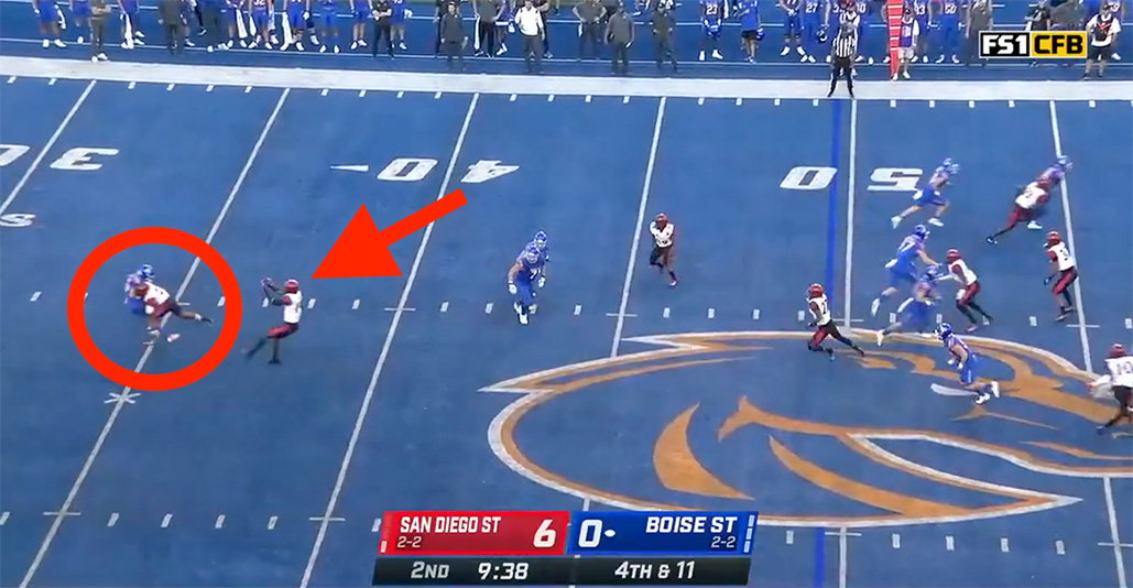 , Boise Point out Punter Will get CRUSHED On Epic Fail Blocked Punt Landing &#8211; uBetMobile.com