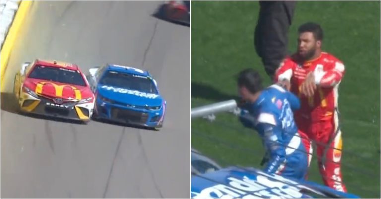 Bubba Wallace and Kyle Larson Get Into It After Crashing Out In Vegas – uBetMobile.com