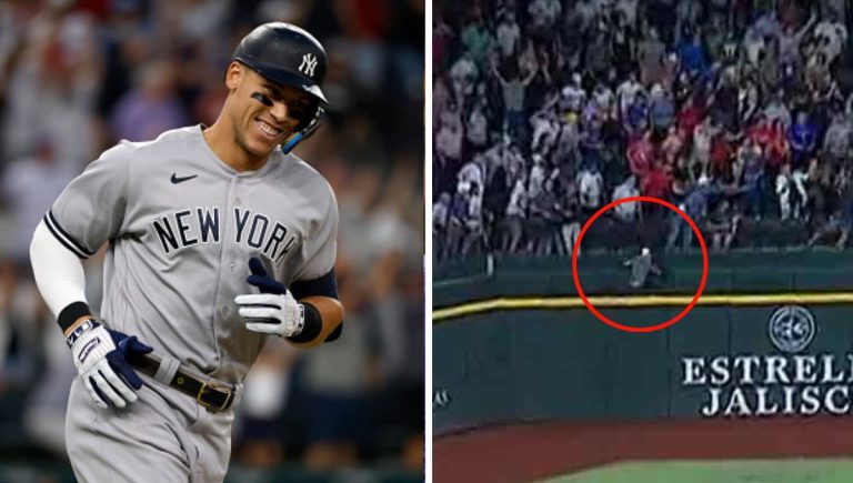 Fan Jumps For Aaron Judge’s 62nd Home Run; Ends In Historic Flop – OutKick – uBetMobile.com