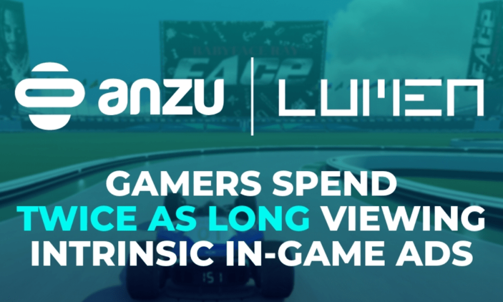 , Gamers Spend Twice As Long Viewing Intrinsic In-Game Ads Compared To Other Digital Channels, Reveals New Research From Lumen and Anzu – European Gaming Industry News &#8211; uBetMobile.com