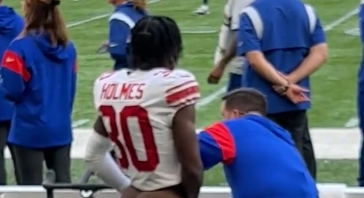 , Giants CB Darnay Holmes Reacts To His Sideline Massage Going Viral – OutKick &#8211; uBetMobile.com