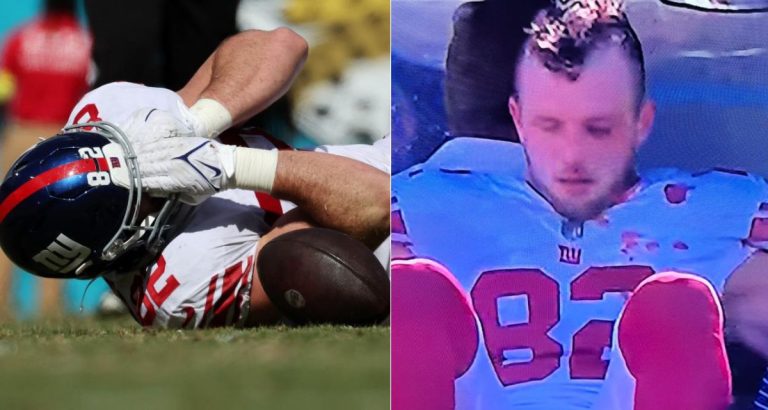 Giants TE Daniel Bellinger Endured Bloody Eye, Facial Fracture After Getting Poked By Jags Defender – OutKick – uBetMobile.com