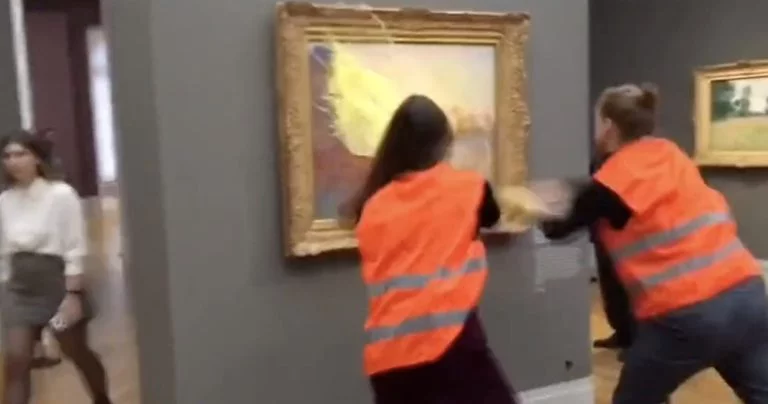 Hacky German Protestors Throw Mashed Potatoes On Monet Painting – uBetMobile.com