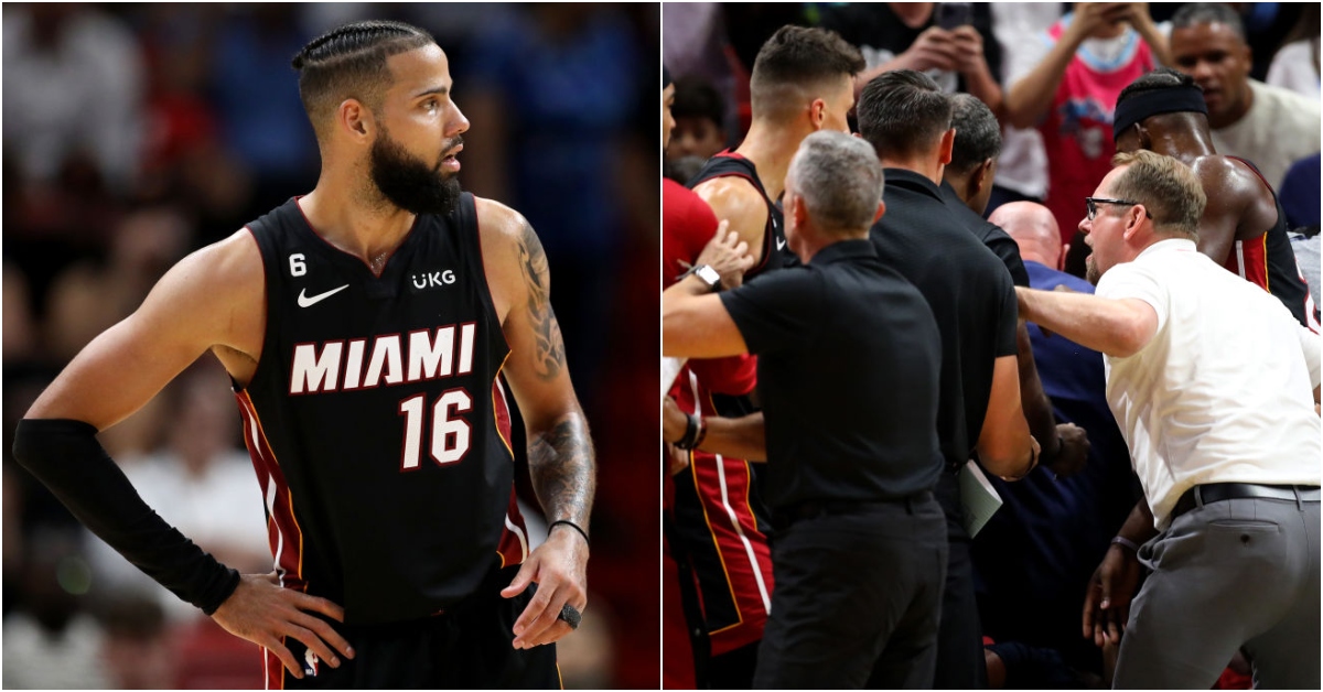 , Heat&#8217;s Caleb Martin Shoves Raptors Player Into Stands – OutKick &#8211; uBetMobile.com