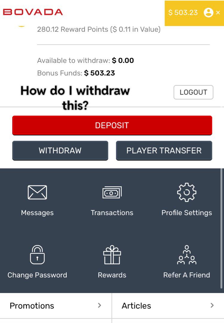 , I deposited money Bovada matched but now all my winnings are bonus funds and I can’t withdraw. Can I get this money or no? : gambling &#8211; uBetMobile.com