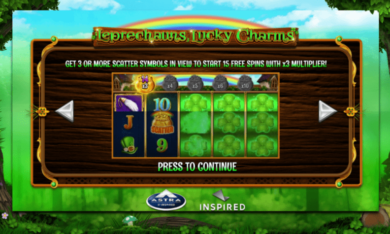 INSPIRED LAUNCHES LEPRECHAUNS LUCKY CHARMS, AN IRISH-THEMED ONLINE AND MOBILE SLOT GAME – European Gaming Industry News – uBetMobile.com