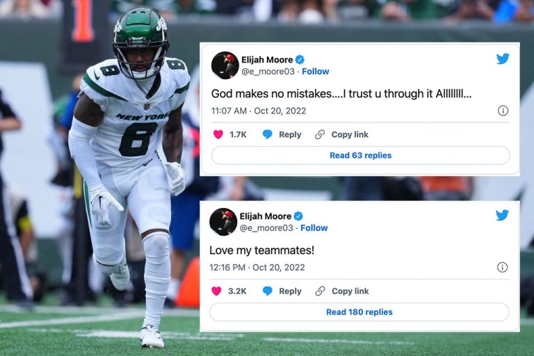 Jets WR Elijah Moore Sends Cryptic Tweets, Misses Thursday Practice – uBetMobile.com