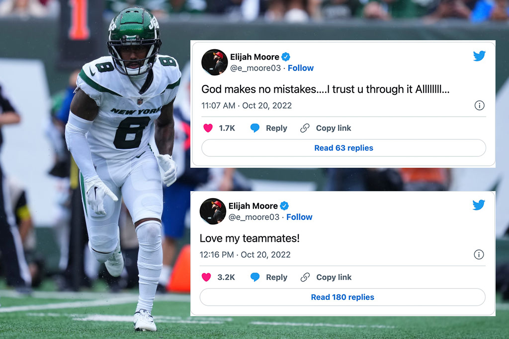 , Jets WR Elijah Moore Sends Cryptic Tweets, Misses Thursday Practice &#8211; uBetMobile.com