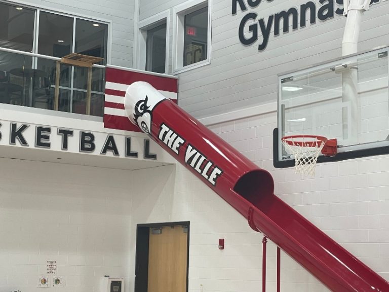 Louisville Women’s Coach Installs Slide From His Office To Basketball Court – uBetMobile.com