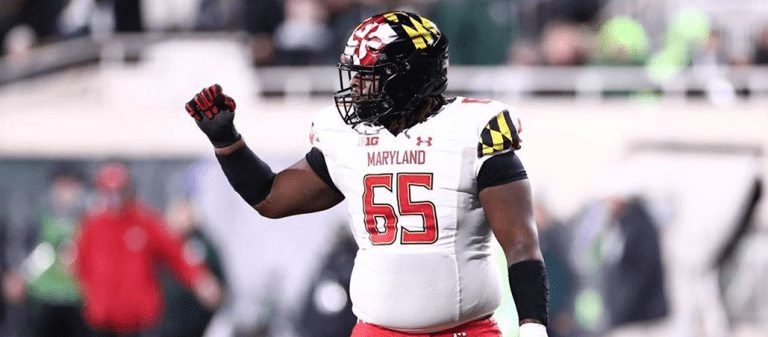 Maryland’s 330lb Lineman Goes Full-Send On A Cartwheel, Gets Flagged – uBetMobile.com