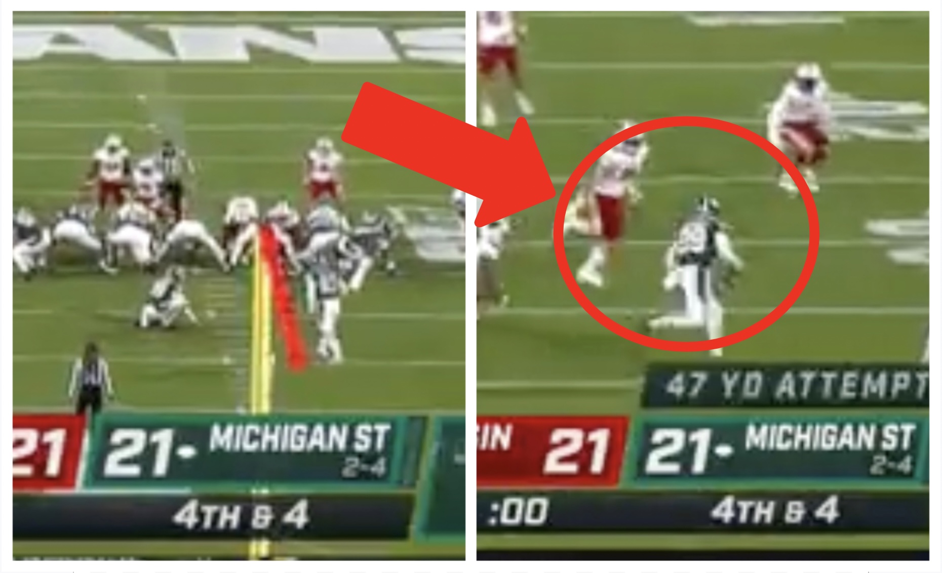 , Michigan State Blew Field Goal Attempt Against Wisconsin – OutKick &#8211; uBetMobile.com