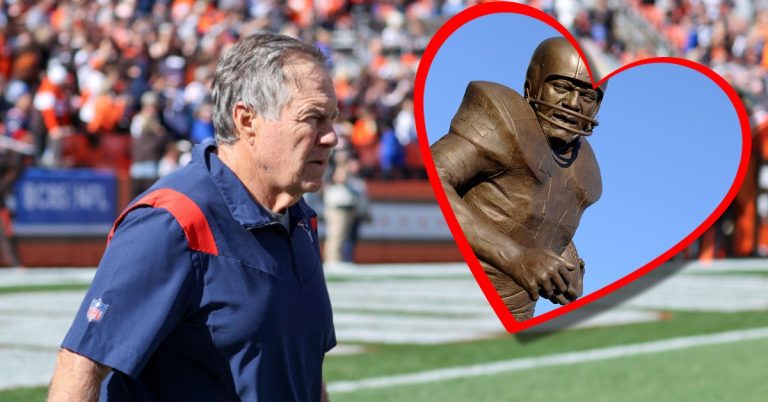 No One Loves Anything As Much As Bill Belichick Loves The Jim Brown Statue – uBetMobile.com