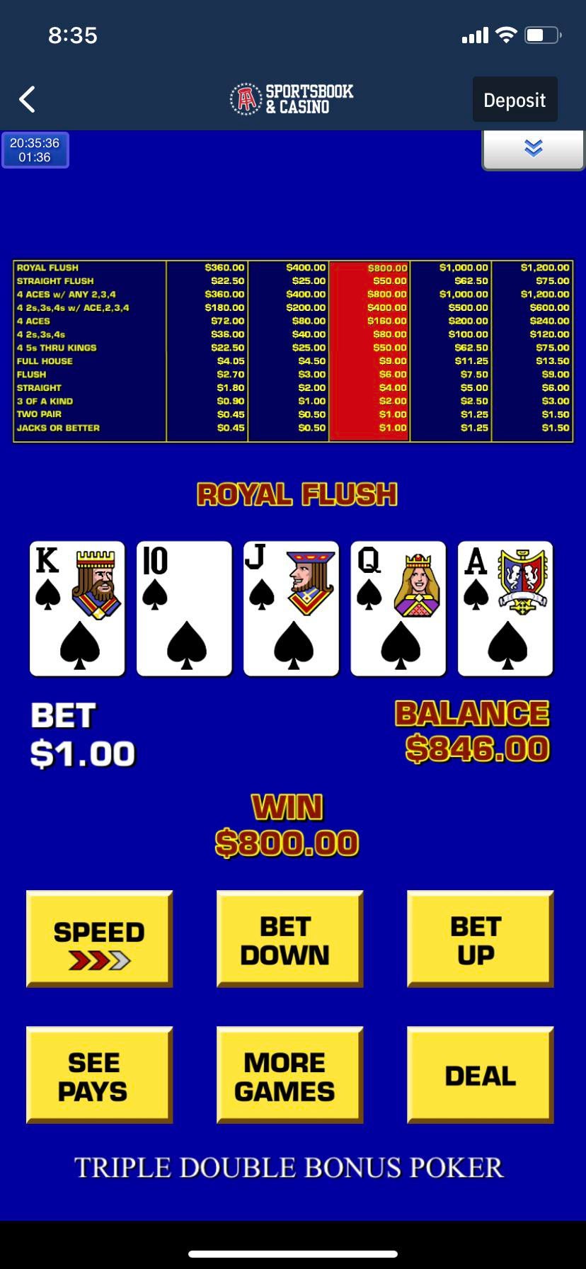 , Second Royal ever, first one online : gambling &#8211; uBetMobile.com