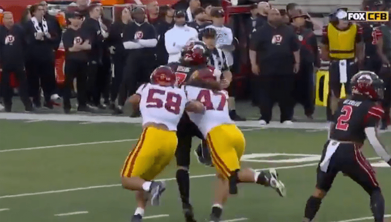 Terrible Roughing The Passer Call Negates USC INT, Results In Utah TD – uBetMobile.com