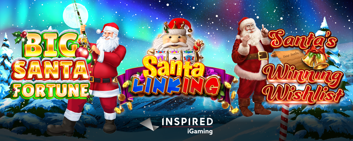 INSPIRED KICKS-OFF THE HOLIDAY SEASON WITH THREE FESTIVE ONLINE &#038; MOBILE SLOT GAMES – European Gaming Industry News &#8211; uBetMobile.com