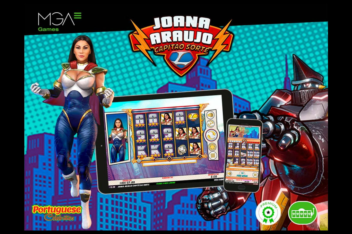 Joana Araujo is the super heroine Capitao Sorte in the new Portuguese Celebrities slot game from MGA Games – European Gaming Industry News &#8211; uBetMobile.com