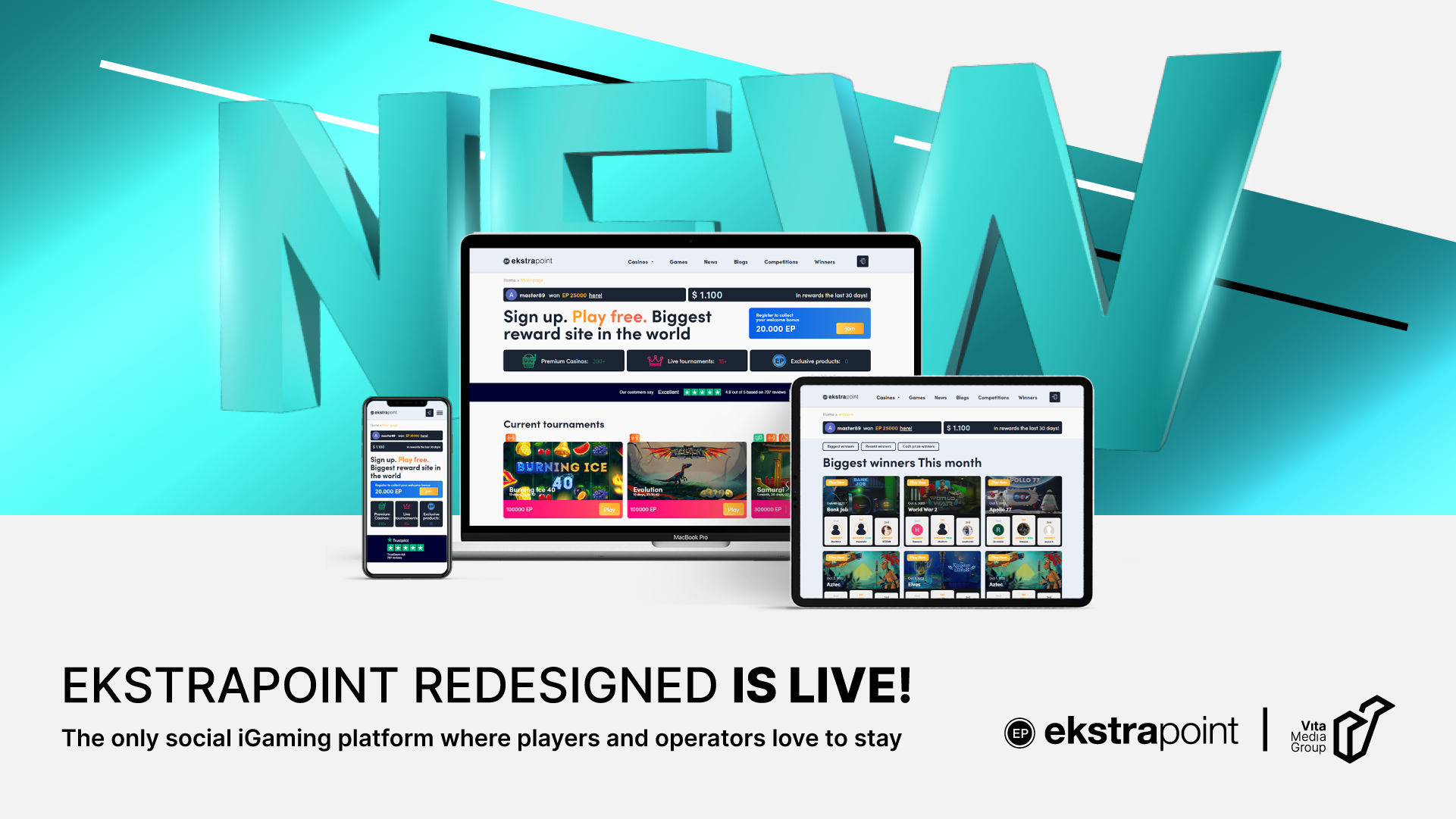 Vita Media Group launches redesigned Ekstrapoint.com to expand gaming portfolio – European Gaming Industry News &#8211; uBetMobile.com