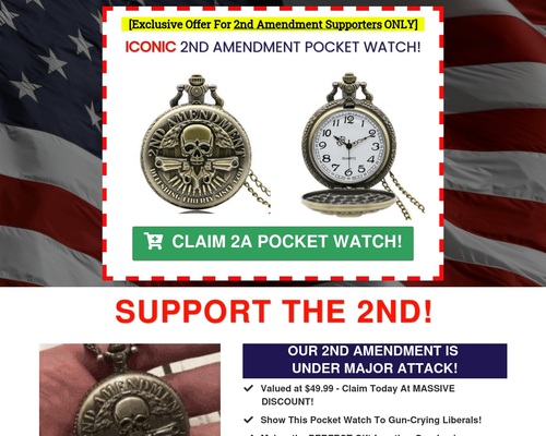 2nd Amendment Pro Gun Rights Collectible Pocket Watch – uBetMobile.com