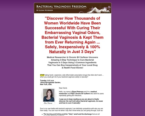 Bacterial Vaginosis Freedom  **Highest Payout :: $26.3/Sale ** &#8211; uBetMobile.com