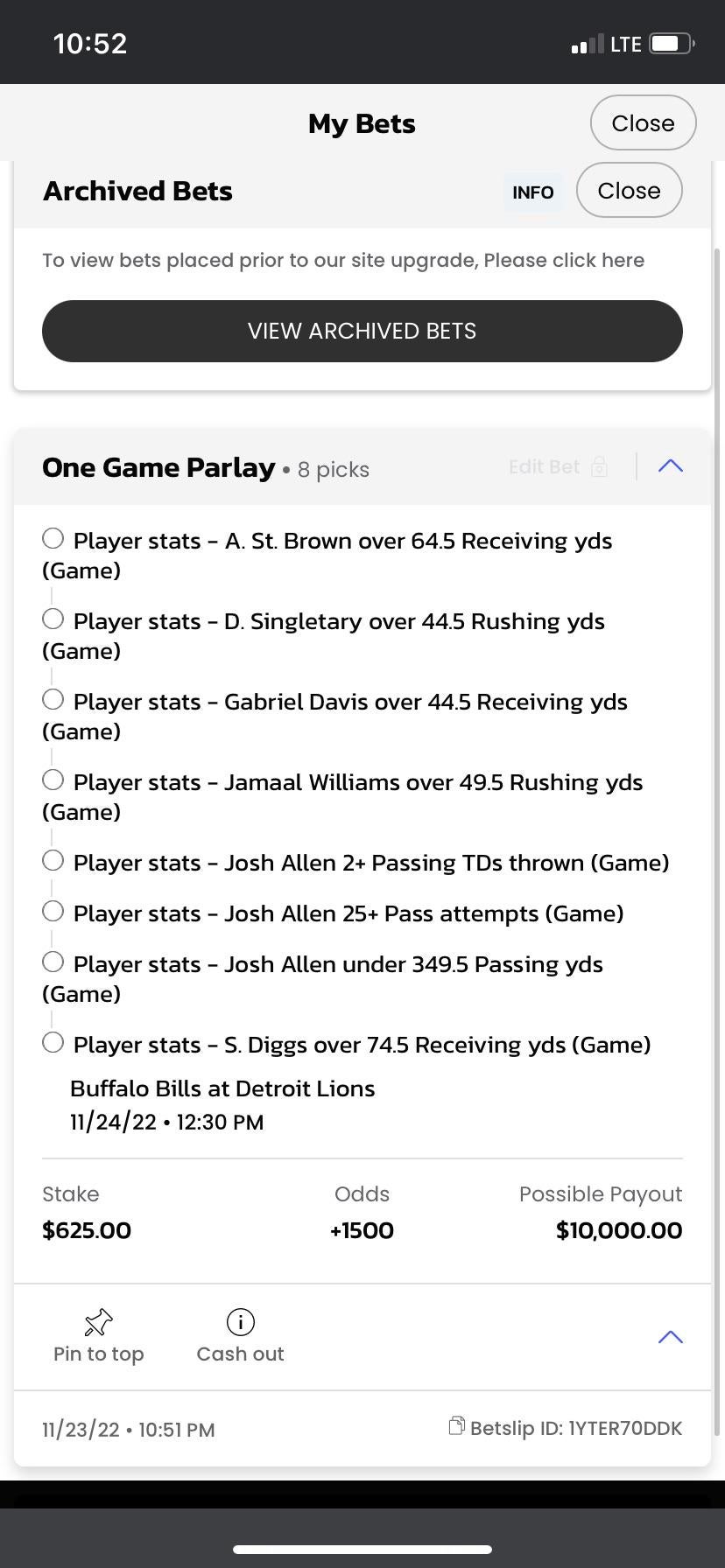 , Gabe Davis 7 yards to little let me down : gambling &#8211; uBetMobile.com