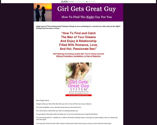 Girl Gets Great Guy System – uBetMobile.com