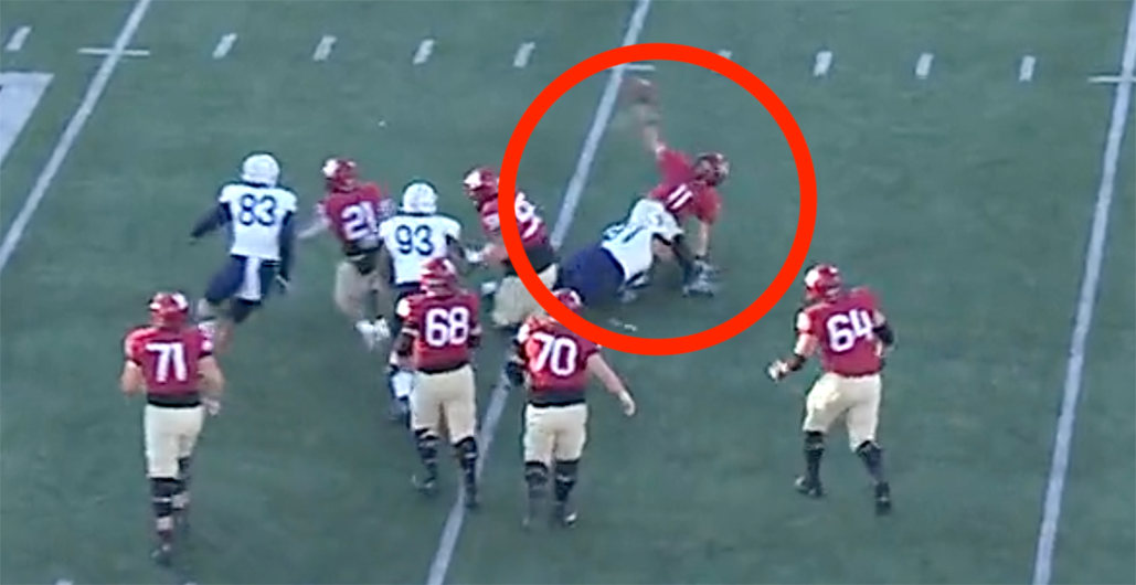 , Harvard QB Throws Hilariously Bad Mid-Tackle INT To Lose To Yale &#8211; uBetMobile.com