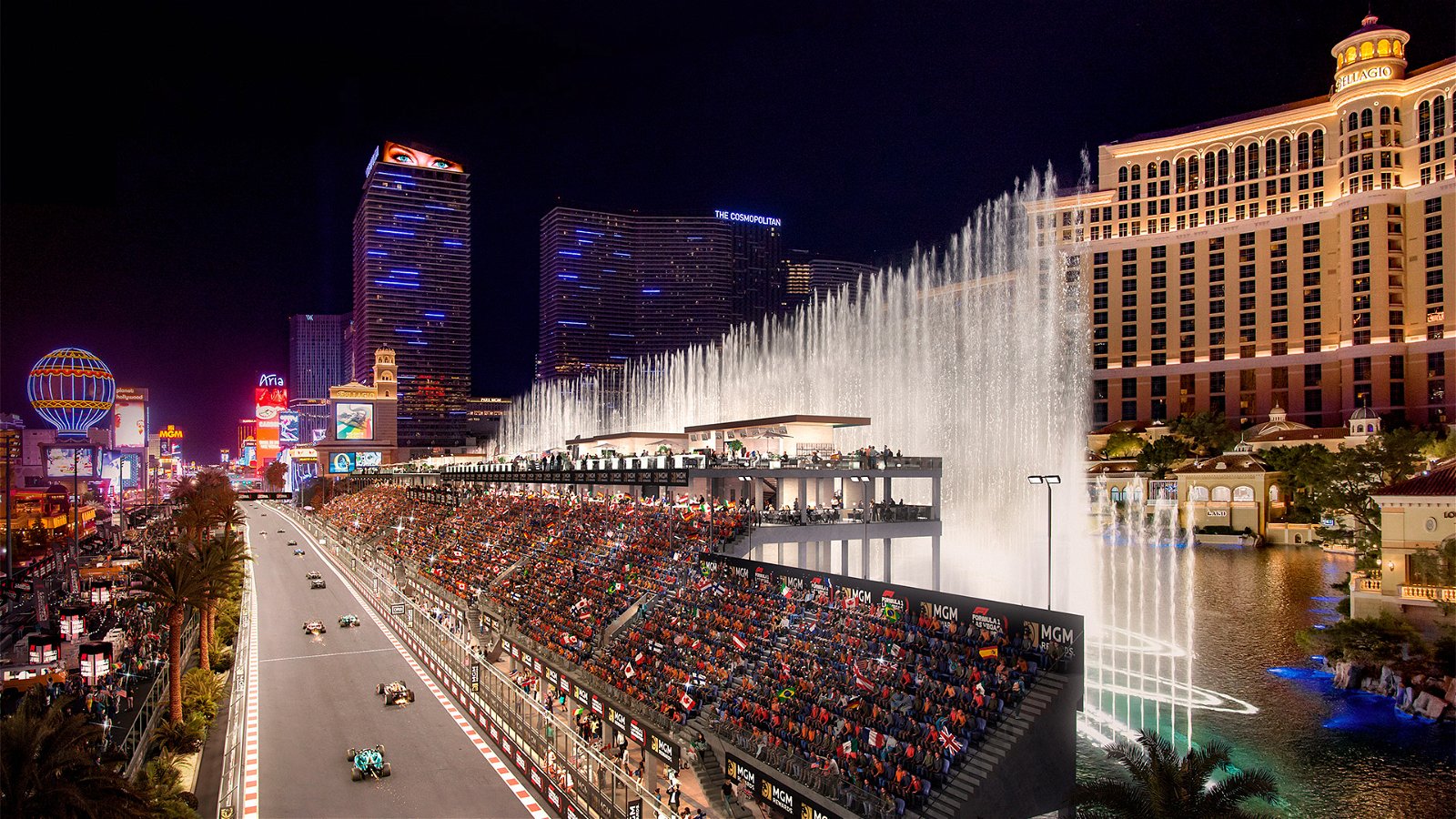 , MGM announces Bellagio grandstands viewing experience for the F1 Las Vegas Grand Prix &#8211; uBetMobile.com