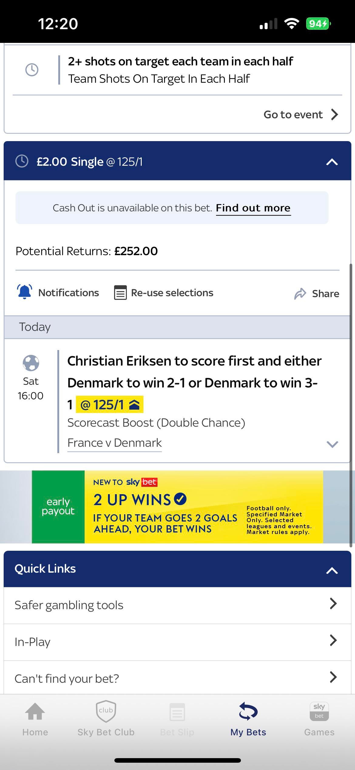 , Make sure Eriksen doesn&#8217;t die : gambling &#8211; uBetMobile.com