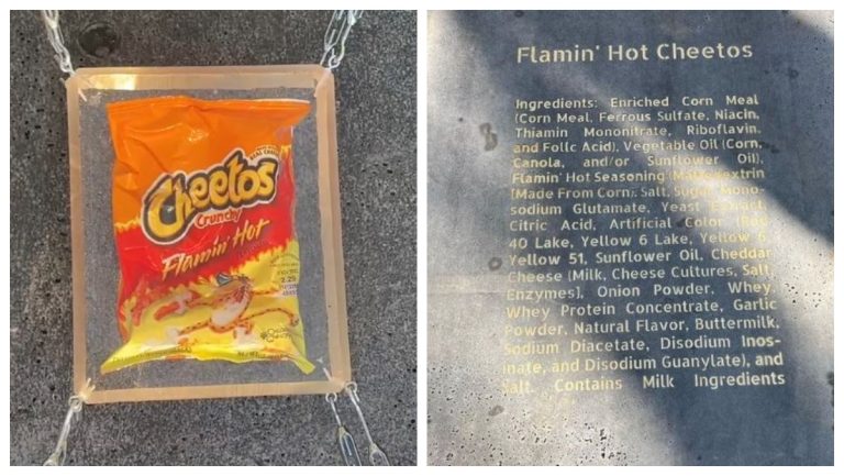 Man Buried A Bag Of Flamin’ Hot Cheetos In A 3,000 Pound Tomb For Future Generations To Discover – OutKick – uBetMobile.com