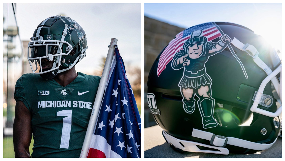 , Michigan State Unveils Amazing Veterans Working day Helmets – Mobile Betting On line &#8211; uBetMobile.com