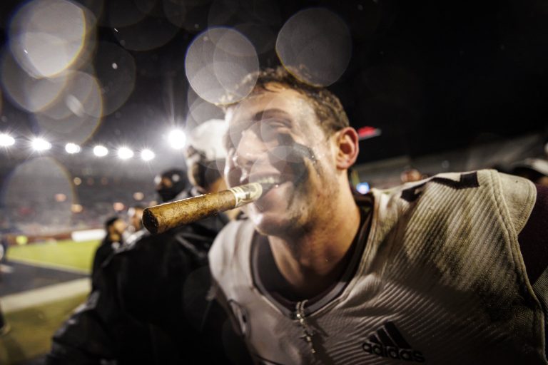 Mississippi State Coach Smokes Cartoonishly Large Cigar After Egg Bowl – uBetMobile.com