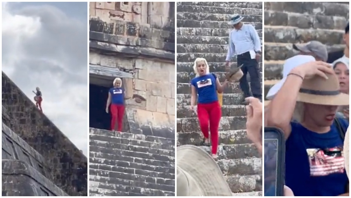 , Mob Hits Vacationer With Water Bottles Right after She Climbs A Mayan Pyramid &#8211; uBetMobile.com