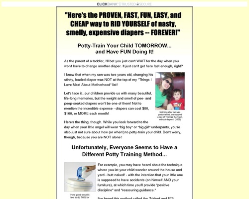 Potty Training Book Earns 75%, Great Pitch Page, Great Banners/Ads! – uBetMobile.com